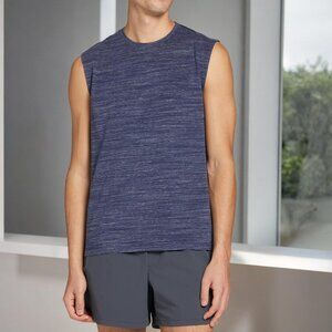 VRST Men's Blue Soft Essential Comfortable Muscle Crew Neckline Tank Top NWT